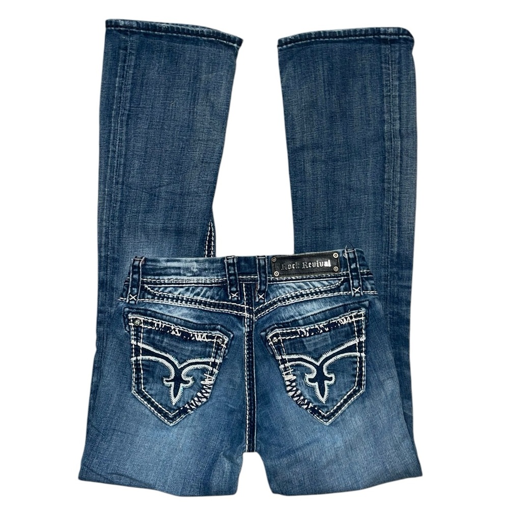 y2k rock revival charlotte bootcut embroidered embellished low rise denim jeans